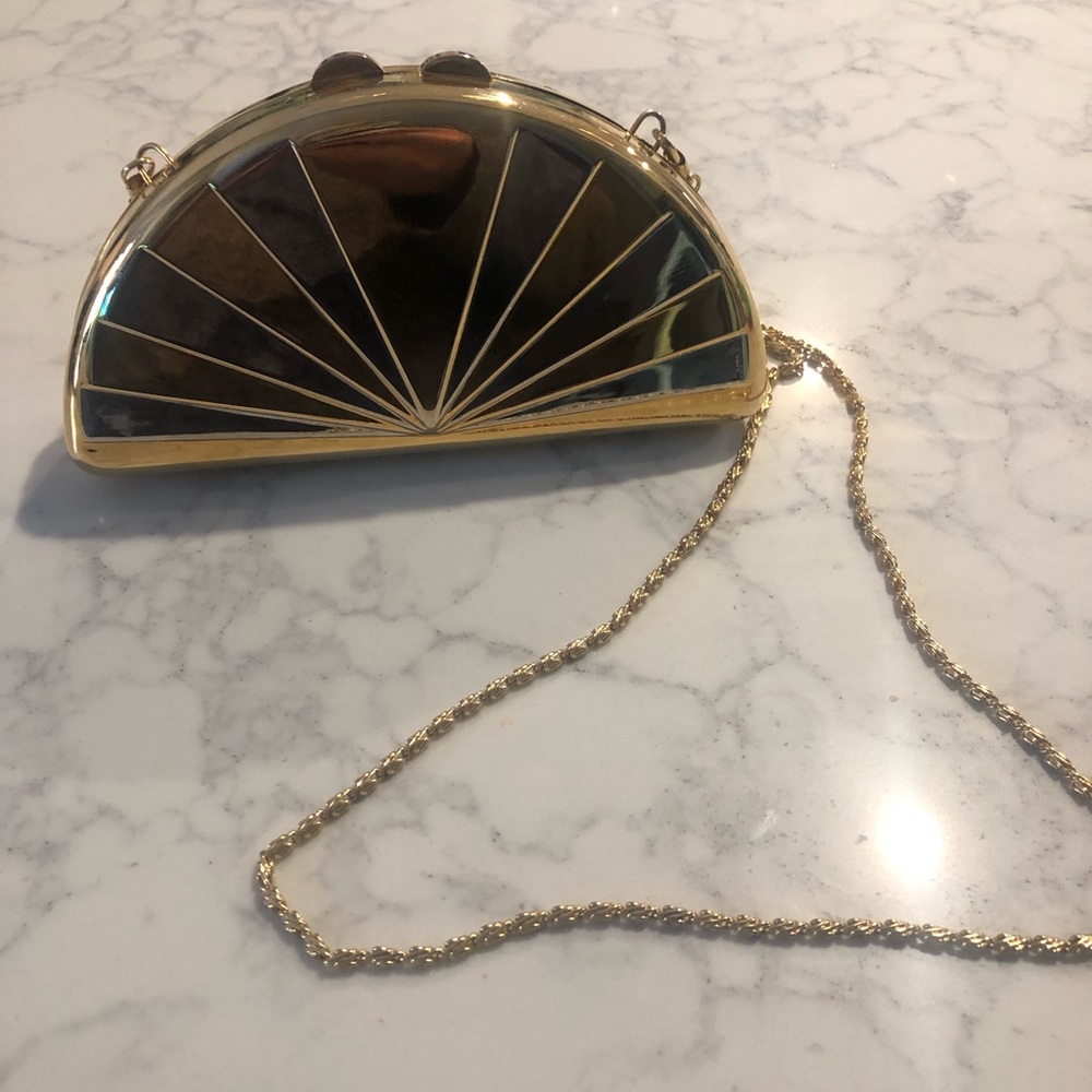 Whiting and Davis Half moon bag